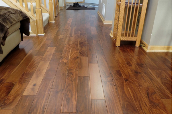 3.75 Inch Width Natural Acacia Hardwood Flooring