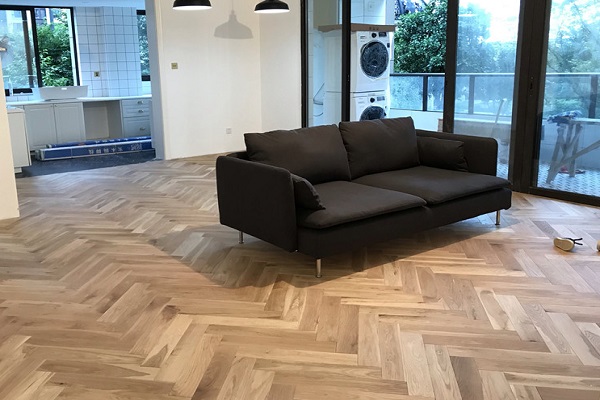 Natural Oiled Oak Herringbone Solid Timber Flooring